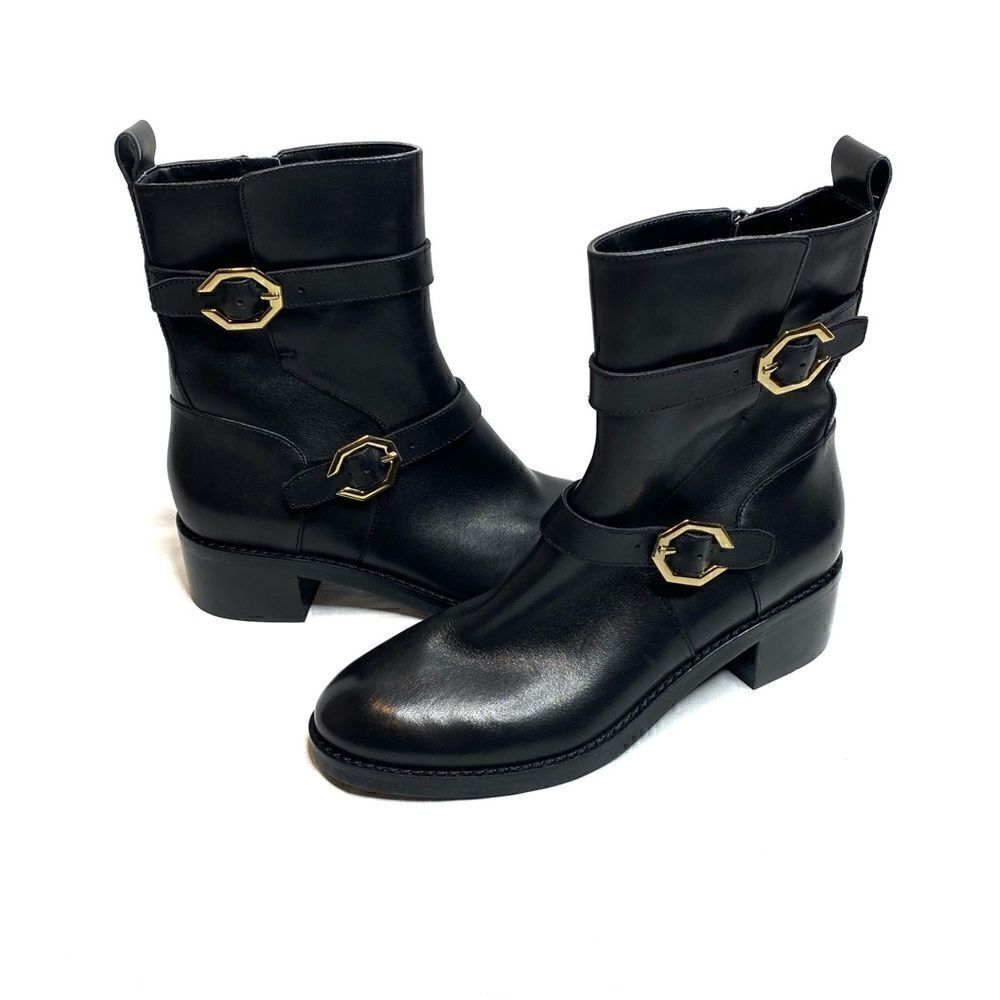 Cole Haan black Leela grand moto boots size 6.5